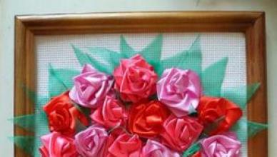 Мастер-класс по вышивке лентами, вышиваем розы по видео Видео урок астра канзаши из лент